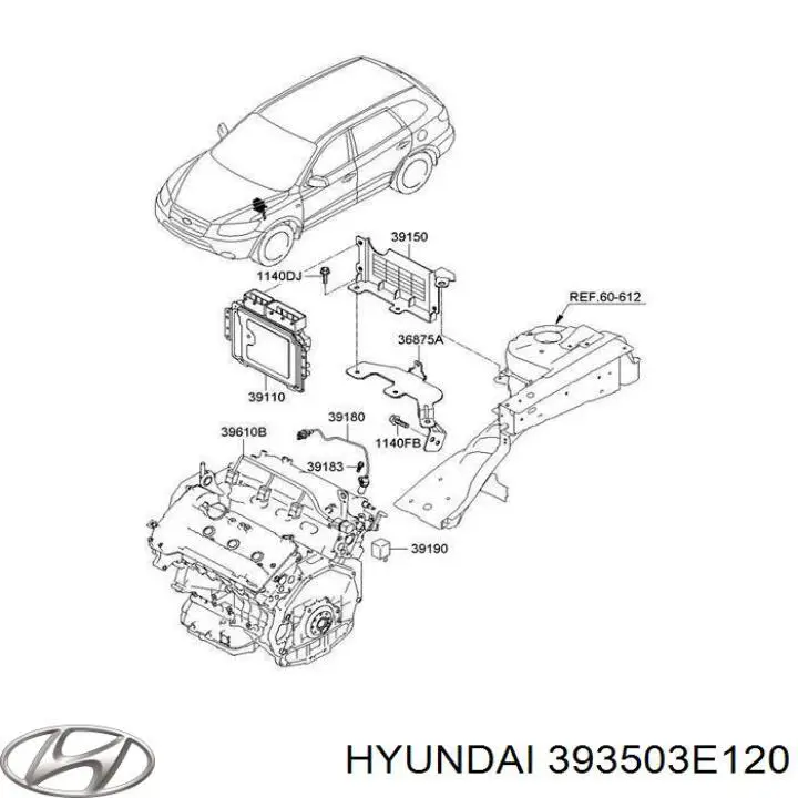 Sensor de posição da árvore distribuidora Hyundai/Kia 393503E120 preço, a partir de 23,55 USD