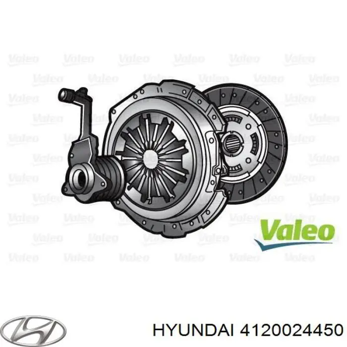 4120024450 Hyundai/Kia Kit de embraiagem (3 peças)