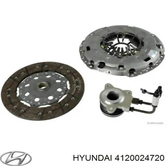4120024720 Hyundai/Kia Kit de embraiagem (3 peças)