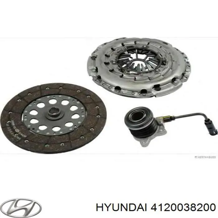 Compre 4120038200 Hyundai/Kia Kit de embraiagem (3 peças)