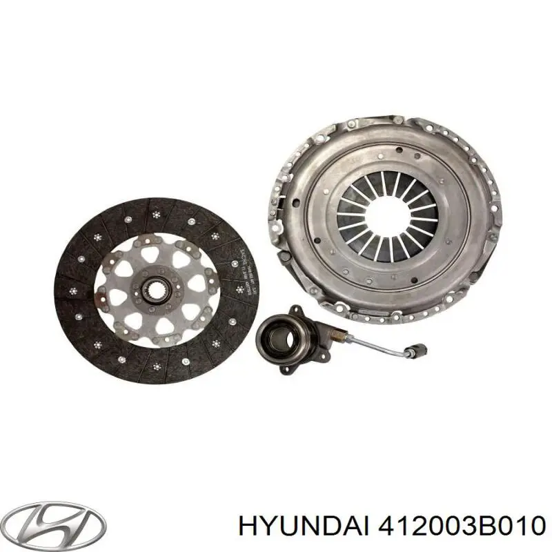 412003B010 Hyundai/Kia Kit de embraiagem (3 peças)