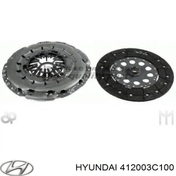 Compre 412003C100 Hyundai/Kia Kit de embraiagem (3 peças)