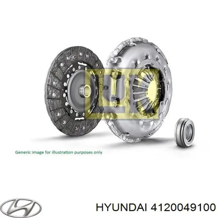 Compre 4120049100 Hyundai/Kia Kit de embraiagem (3 peças)