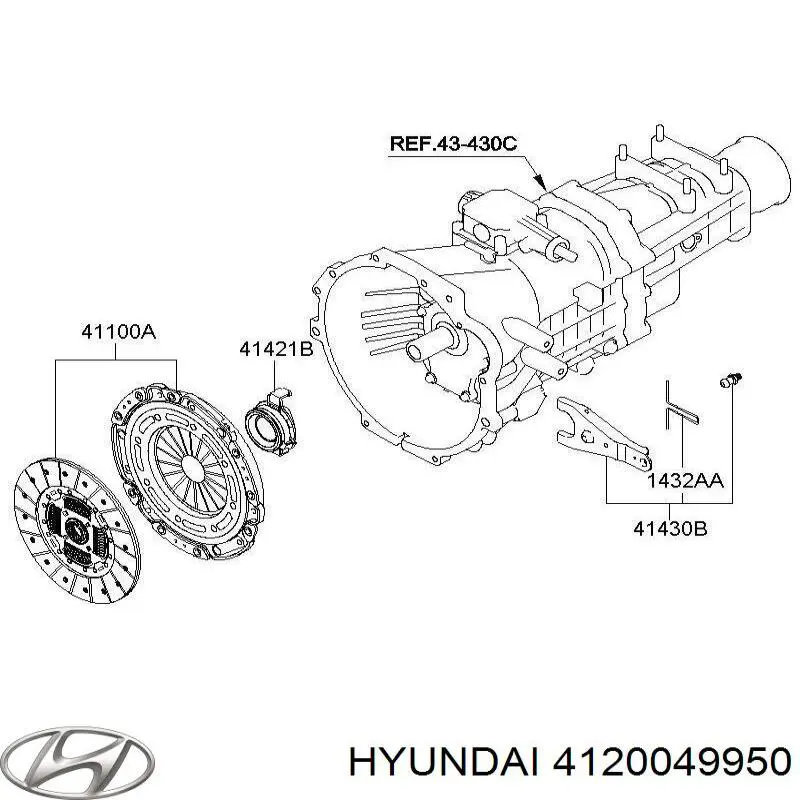 Kit de embraiagem (3 peças) Hyundai/Kia 4120049950 preço, a partir de 294,12 USD