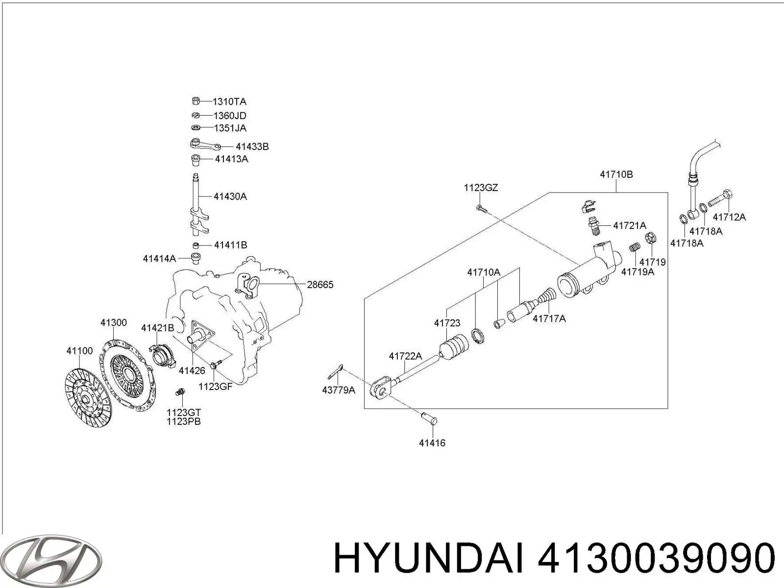 Cesta de embraiagem Hyundai/Kia 4130039090 preço, a partir de 82,04 USD
