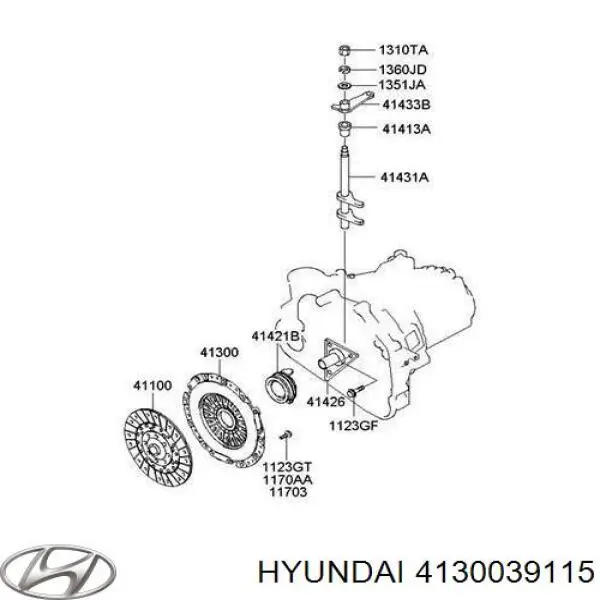 Compre 4130039115 Hyundai/Kia Cesta de embraiagem