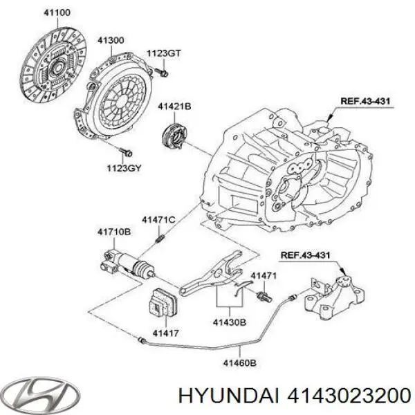 Forquilha de embraiagem Korea (oem) FL0301OEM