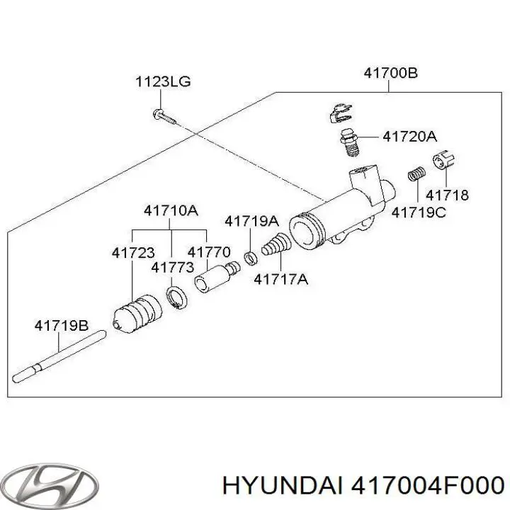 Cilindro de trabalho de embraiagem para Hyundai H100  