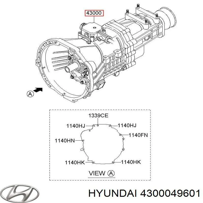Caixa de Mudança montada (caixa mecânica de velocidades) Hyundai/Kia 4300049601 preço, a partir de 600,34 USD