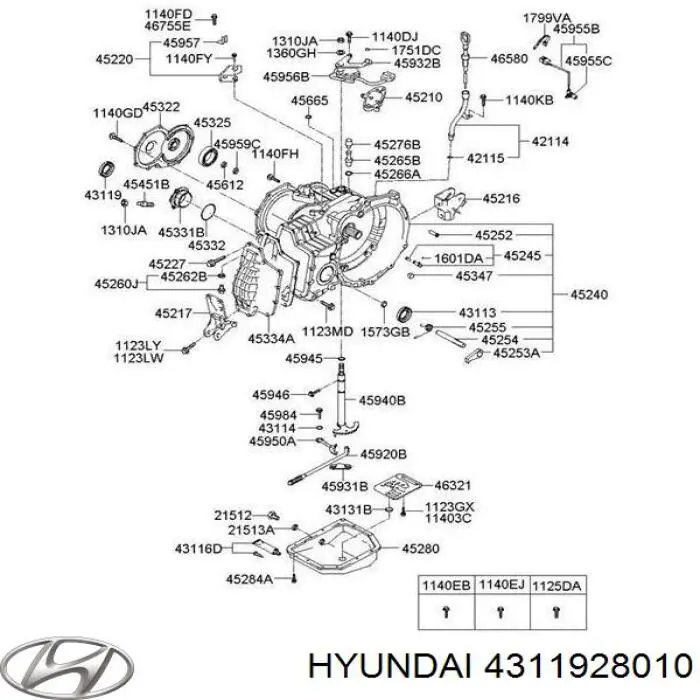Compre 4311928010 Hyundai/Kia Bucim do semieixo direito do eixo dianteiro