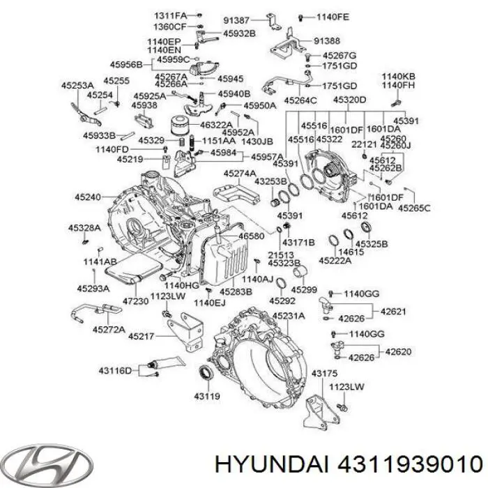 Compre 4311939010 Hyundai/Kia Bucim do semieixo do eixo dianteiro