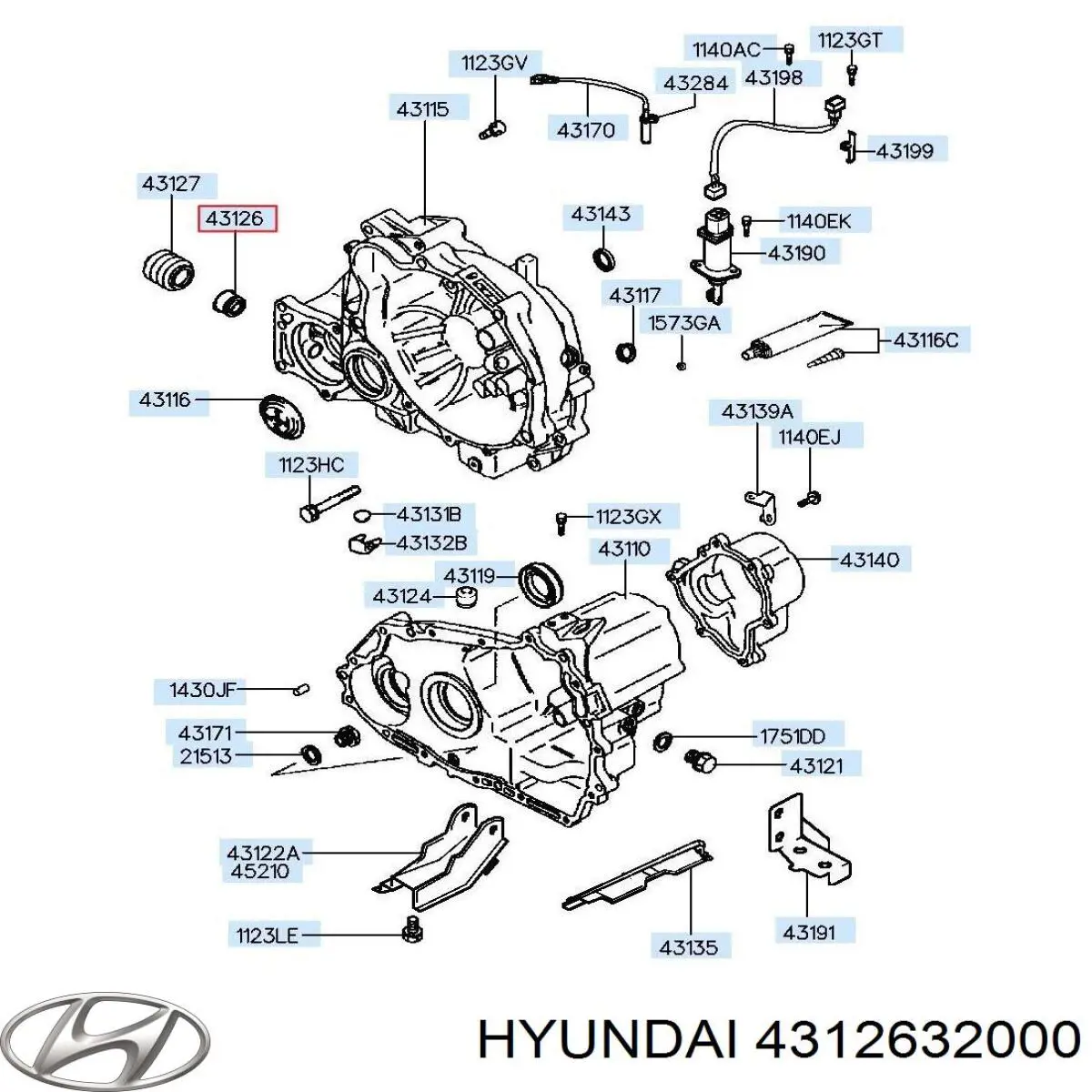 4312632000 Hyundai/Kia Bucim de ligação de mudança