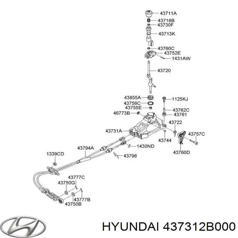 Mecanismo de mudança (ligação) para KIA Sorento II XM