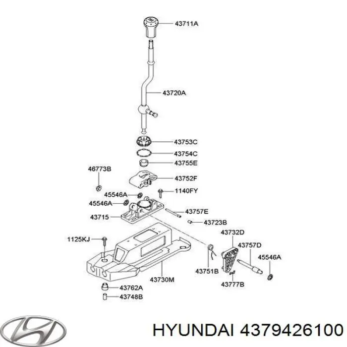 Cabo de mudança duplo Hyundai/Kia 4379426100 preço, a partir de 75,48 USD