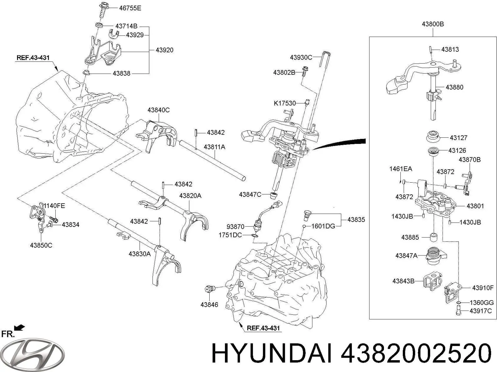  Hyundai/Kia 4382002520 preço, a partir de 75,34 USD