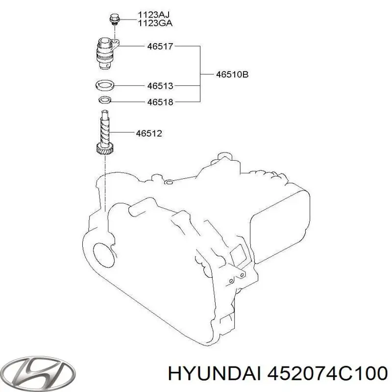 Compre 452074C100 Hyundai/Kia Sensor de velocidade