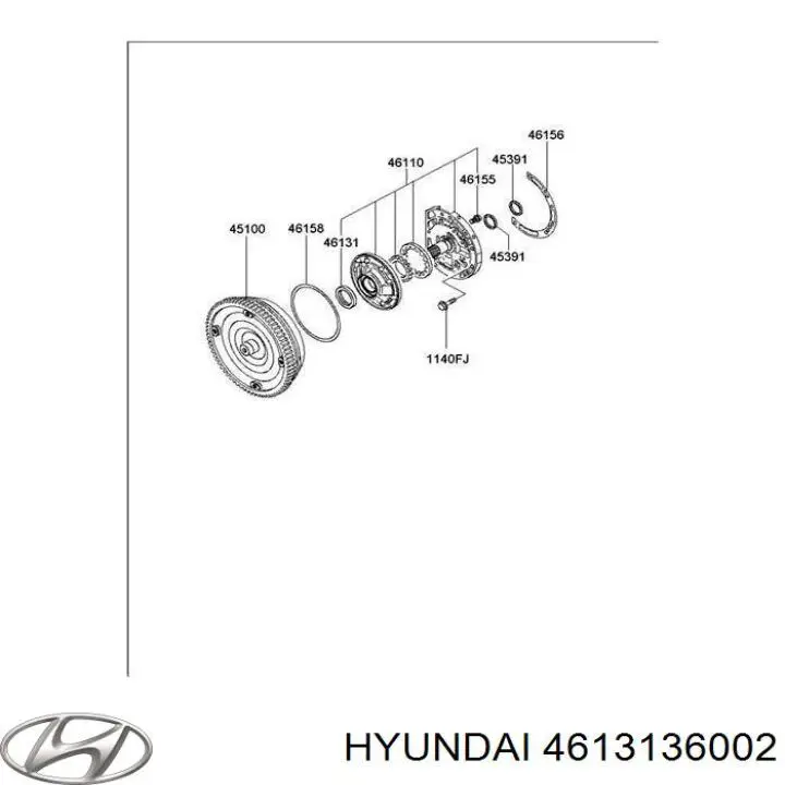 Compre 4613136002 Hyundai/Kia Bucim de bomba de óleo da Caixa Automática de Mudança