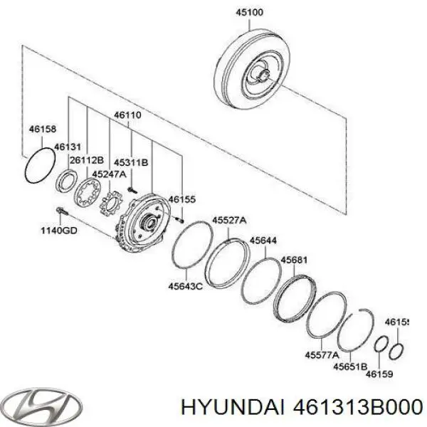 Bucim de bomba de óleo da Caixa Automática de Mudança Hyundai/Kia 461313B000 preço, a partir de 4,73 USD