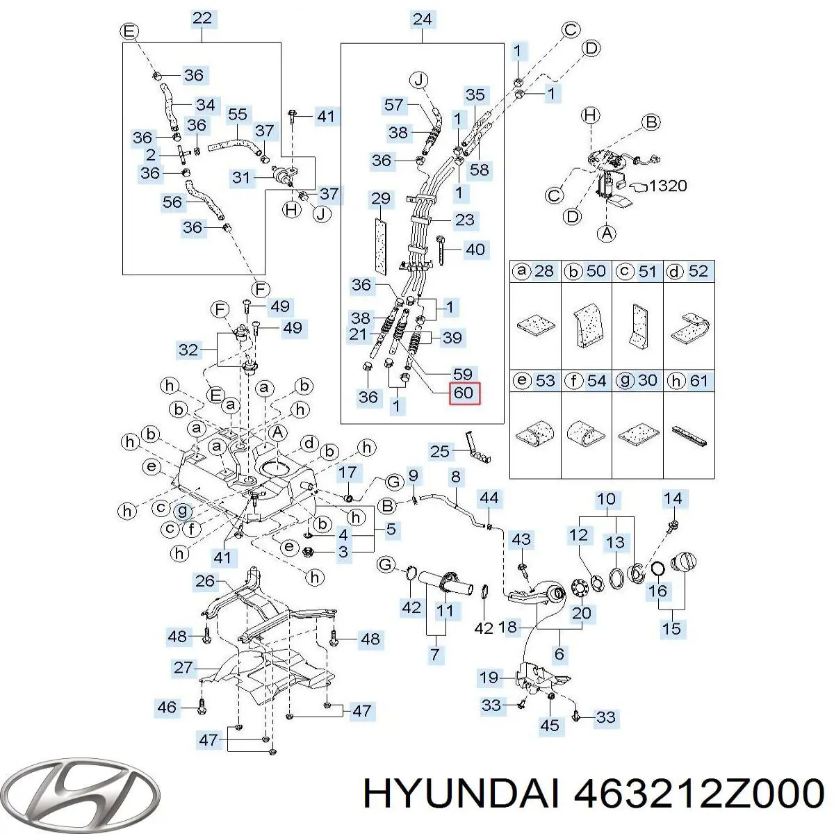 Compre 463212Z010 Hyundai/Kia Filtro da Caixa Automática de Mudança