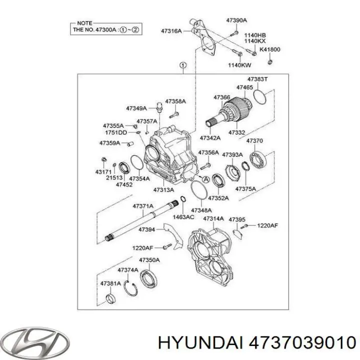 Rolamento da caixa de transferência, da árvore de saída, dianteiro Hyundai/Kia 4737039010 preço, a partir de 12,36 USD