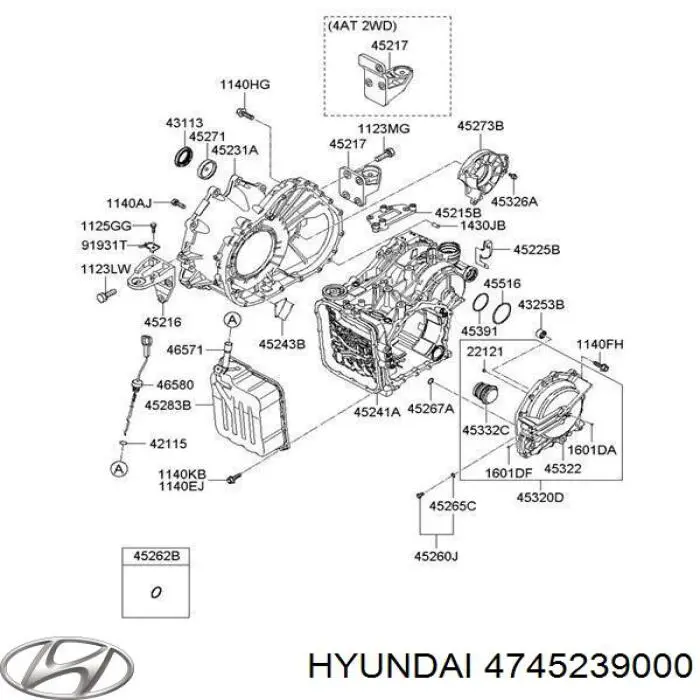 Compre 4745239000 Hyundai/Kia Bucim do semieixo direito do eixo dianteiro