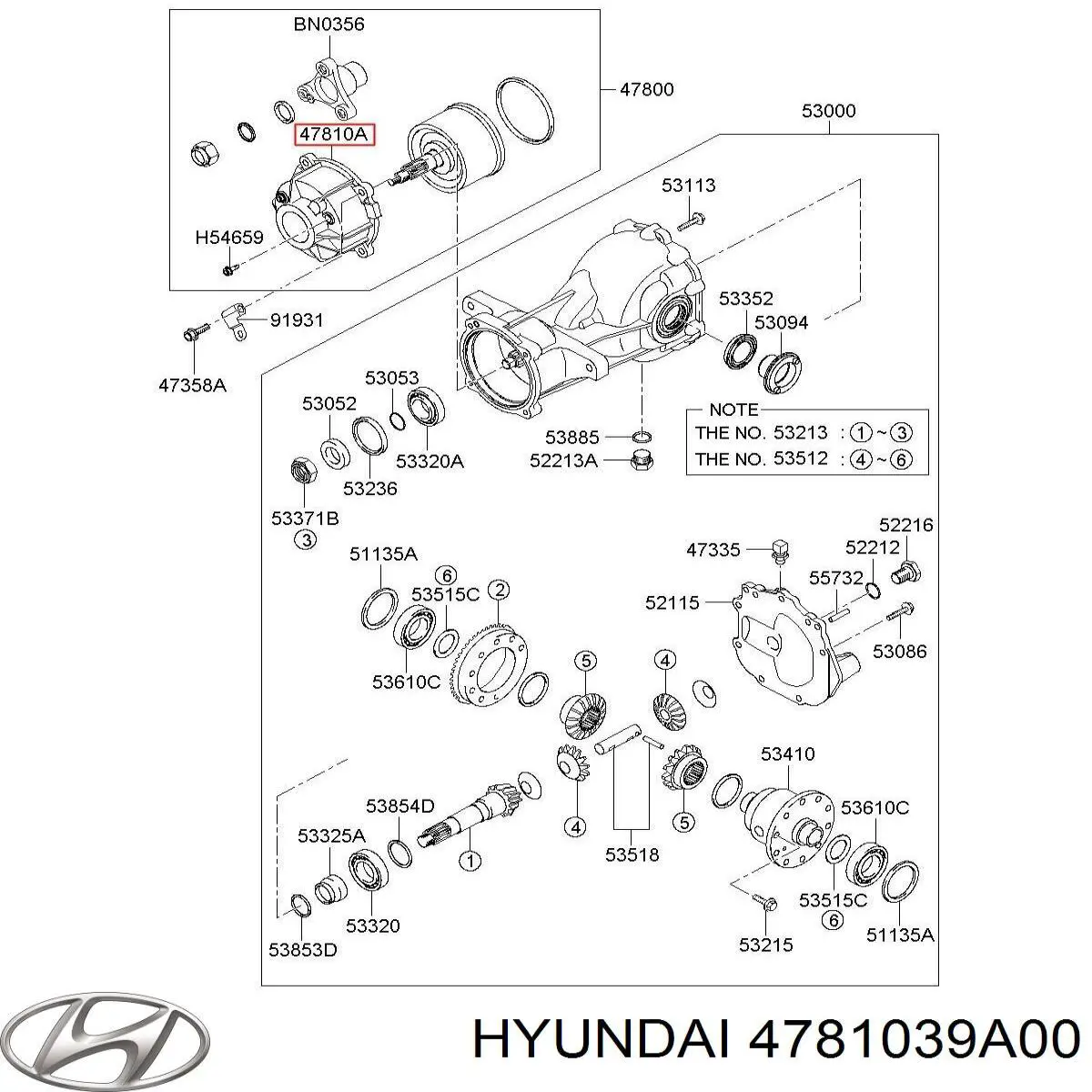 Tampa de acoplamento viscoso de redutor traseiro Hyundai/Kia 4781039A00 preço, a partir de 644,70 USD