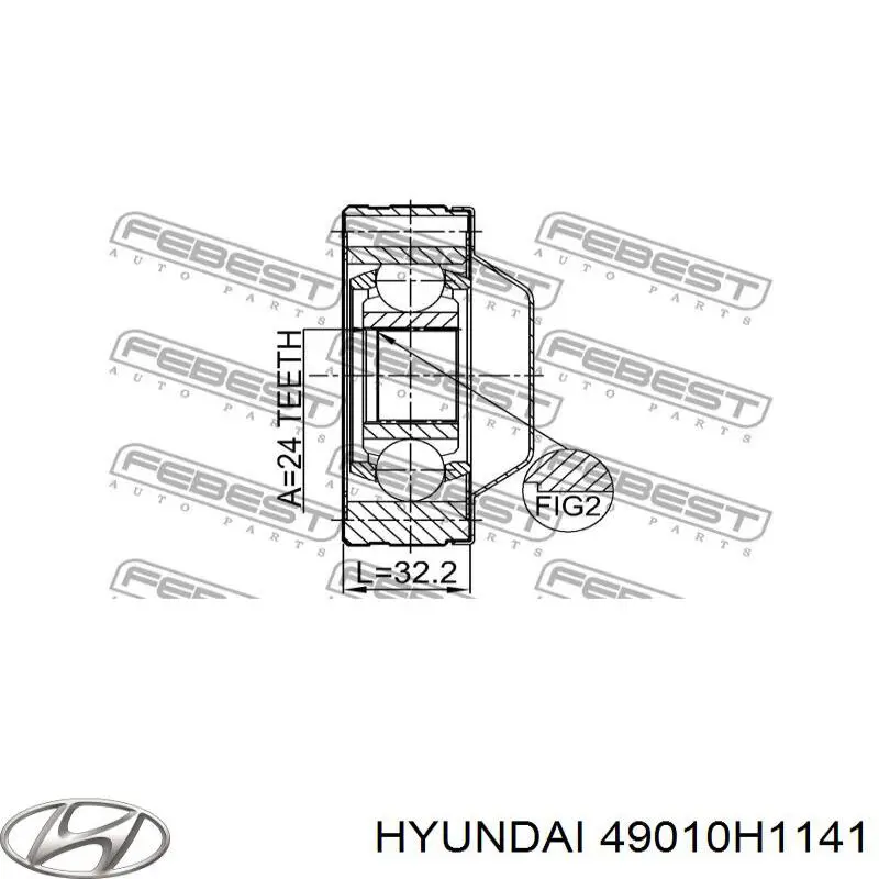 Compre Junta universal até o eixo dianteiro Hyundai Terracan 