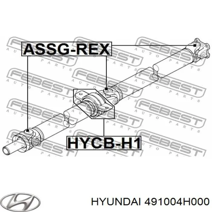Compre 491004H000 Hyundai/Kia Junta universal traseira montada