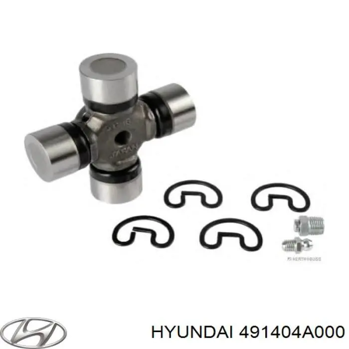 Compre 491404A000 Hyundai/Kia Cruzeta da junta universal traseira
