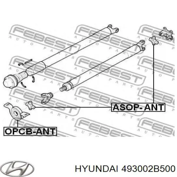 Compre 493002B500 Hyundai/Kia Junta universal traseira montada