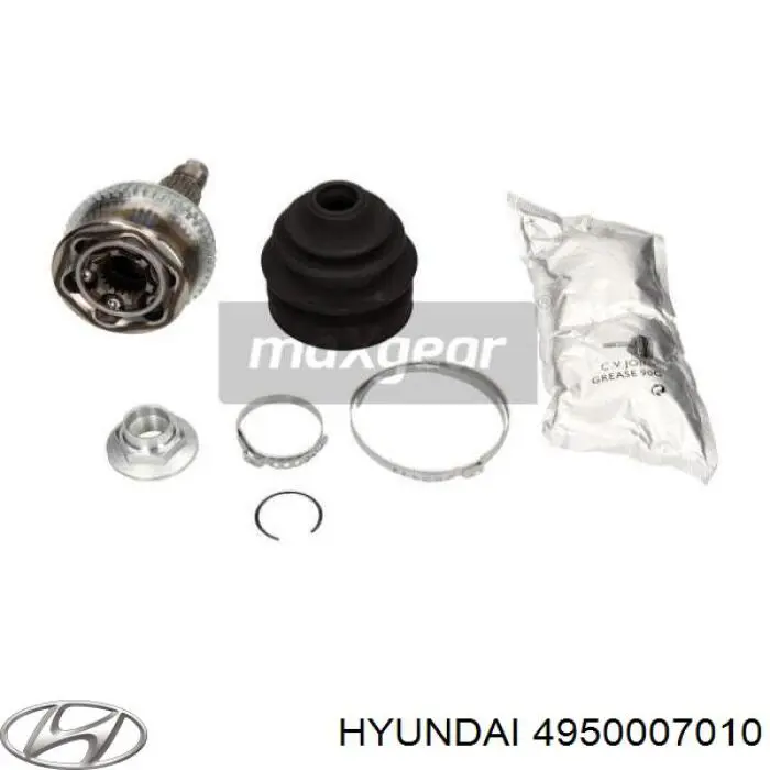 4950007010 Hyundai/Kia Semieixo (acionador) dianteiro esquerdo