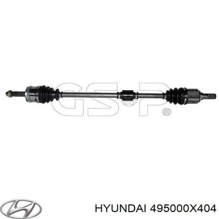 495000X400 Hyundai/Kia Semieixo (acionador) dianteiro esquerdo