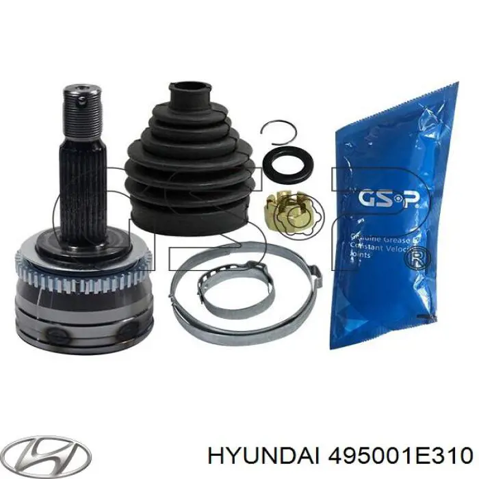 495001E310 Hyundai/Kia Semieixo (acionador) dianteiro esquerdo