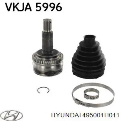 495001H011 Hyundai/Kia Semieixo (acionador) dianteiro direito