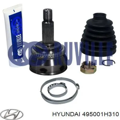 Compre 495001H310 Hyundai/Kia Junta homocinética interna dianteira