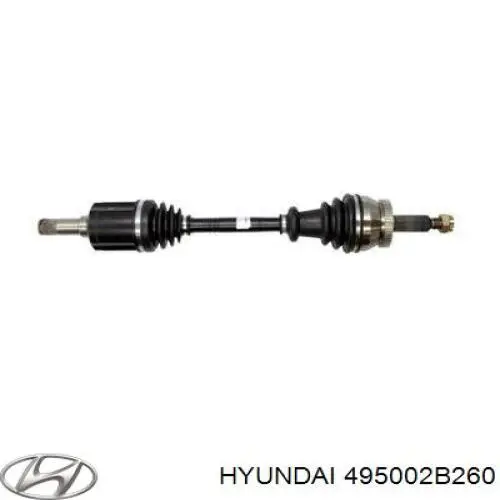 Semieixo (acionador) dianteiro esquerdo Hyundai/Kia 495002B260 preço, a partir de 87,86 USD
