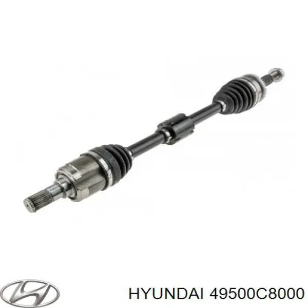 49500C8000 Hyundai/Kia Semieixo (acionador) dianteiro esquerdo