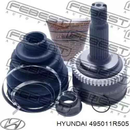 495011R505 Hyundai/Kia Semieixo (acionador) dianteiro direito