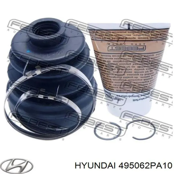 495062PA10 Hyundai/Kia Bota de proteção interna esquerda de junta homocinética do semieixo dianteiro