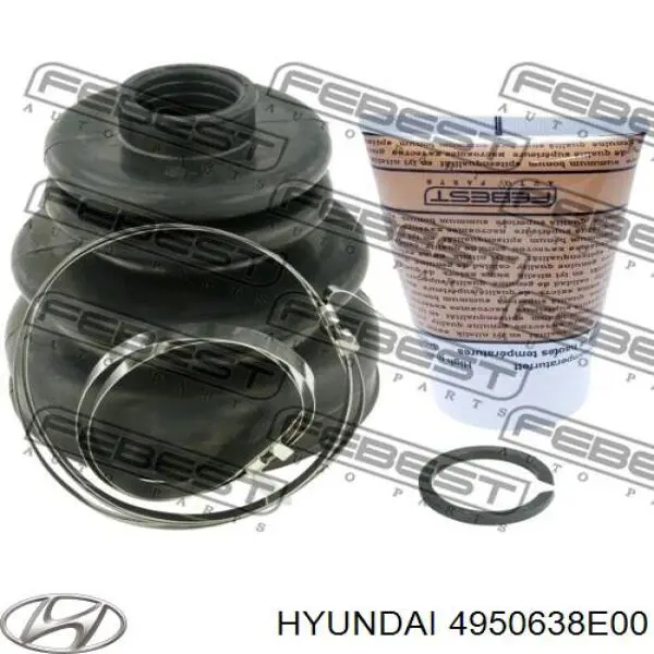 Compre 4950638E00 Hyundai/Kia Bota de proteção interna de junta homocinética do semieixo dianteiro