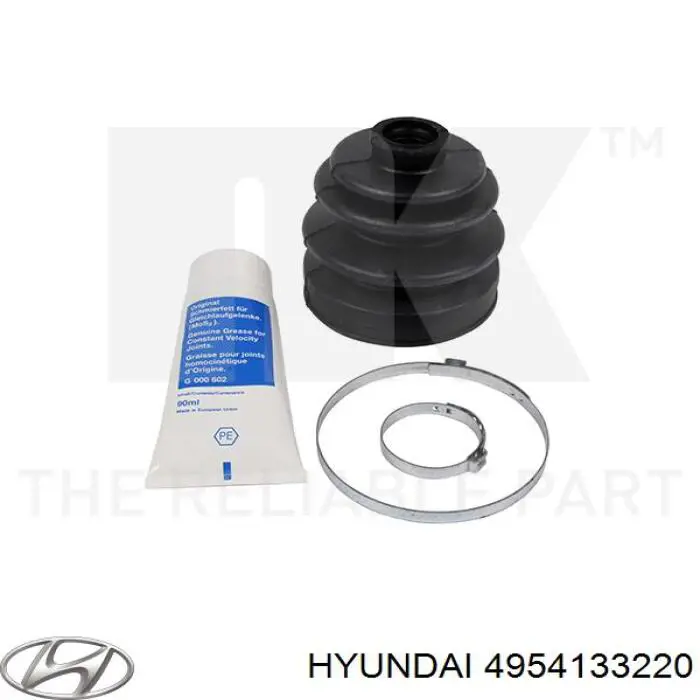 Bota de proteção externa de junta homocinética do semieixo dianteiro Hyundai/Kia 4954133220 preço, a partir de 12,45 USD