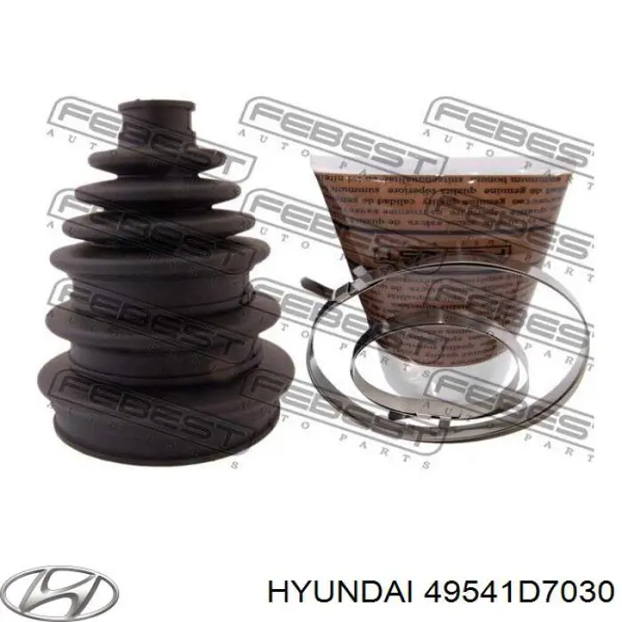 Compre 49541D7030 Hyundai/Kia Bota de proteção externa de junta homocinética do semieixo dianteiro