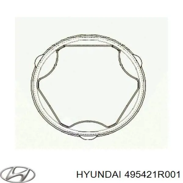 Compre 495421R001 Hyundai/Kia Bota de proteção interna de junta homocinética do semieixo dianteiro