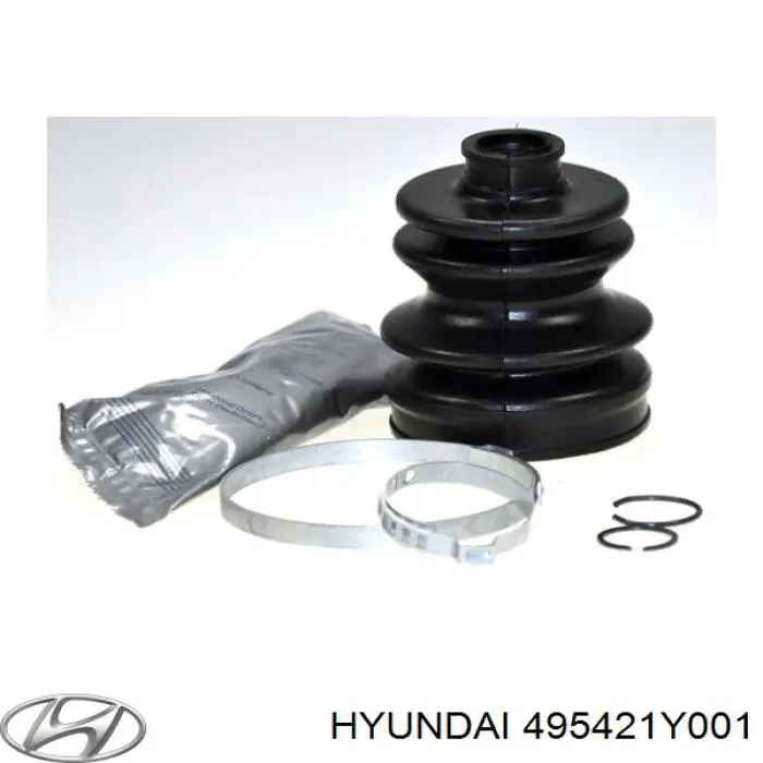 495421Y001 Hyundai/Kia Bota de proteção interna esquerda de junta homocinética do semieixo dianteiro