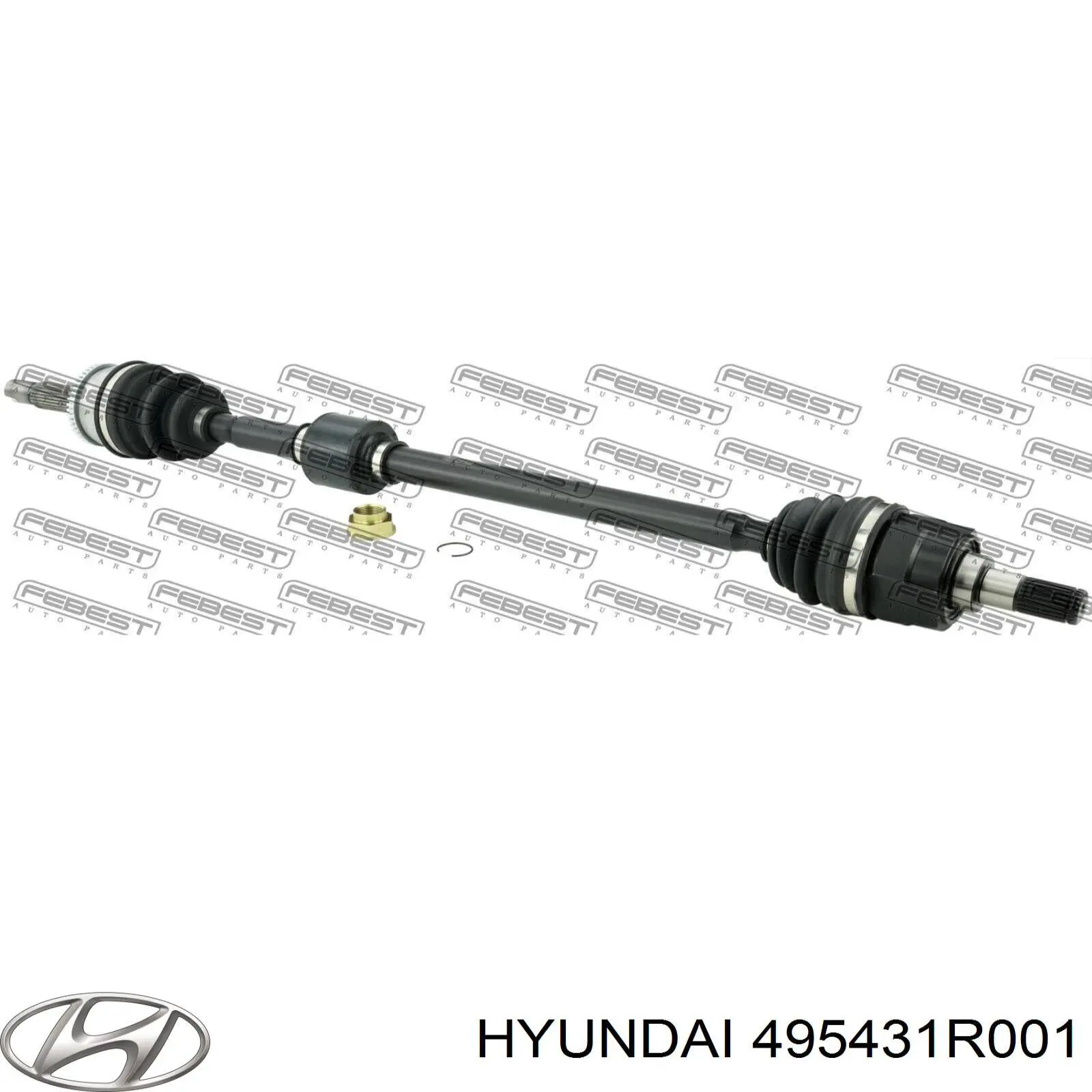 Compre 495431R001 Hyundai/Kia Bota de proteção interna de junta homocinética do semieixo dianteiro