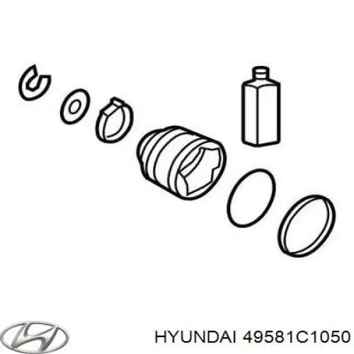 Bota de proteção externa direita de junta homocinética Hyundai/Kia 49581C1050 preço, a partir de 18,27 USD