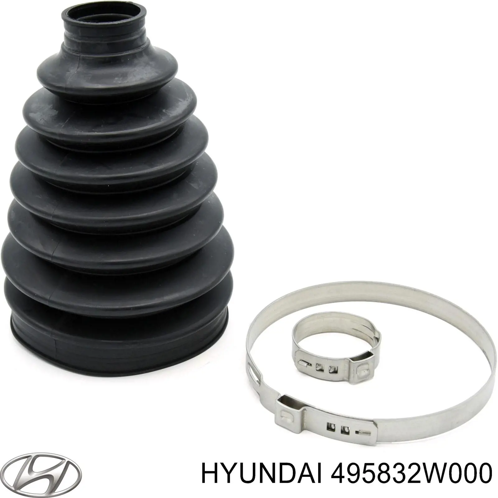 495832W000 Hyundai/Kia Bota de proteção interna esquerda de junta homocinética do semieixo dianteiro