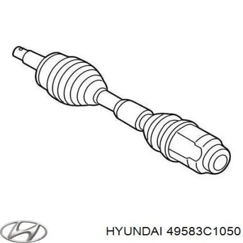 49583C1050 Hyundai/Kia Bota de proteção interna direita de junta homocinética do semieixo dianteiro