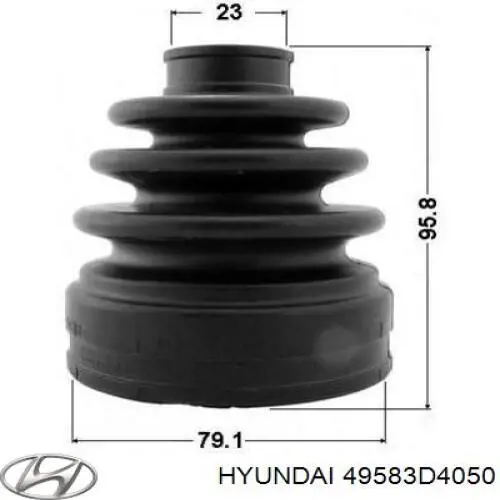 Bota de proteção interna direita de junta homocinética do semieixo dianteiro Hyundai/Kia 49583D4050 preço, a partir de 7,93 USD