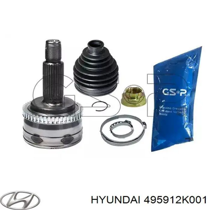 495912K001 Hyundai/Kia Junta homocinética externa dianteira